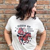 Giddy Up Cowboy Santa Tee