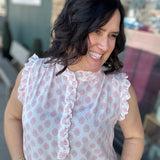 Anita Printed Tank Blouse Tops- Blouses FLAG AND ANTHEM