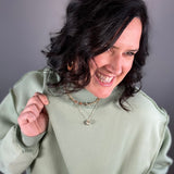 Sage Reversible Mock Neck