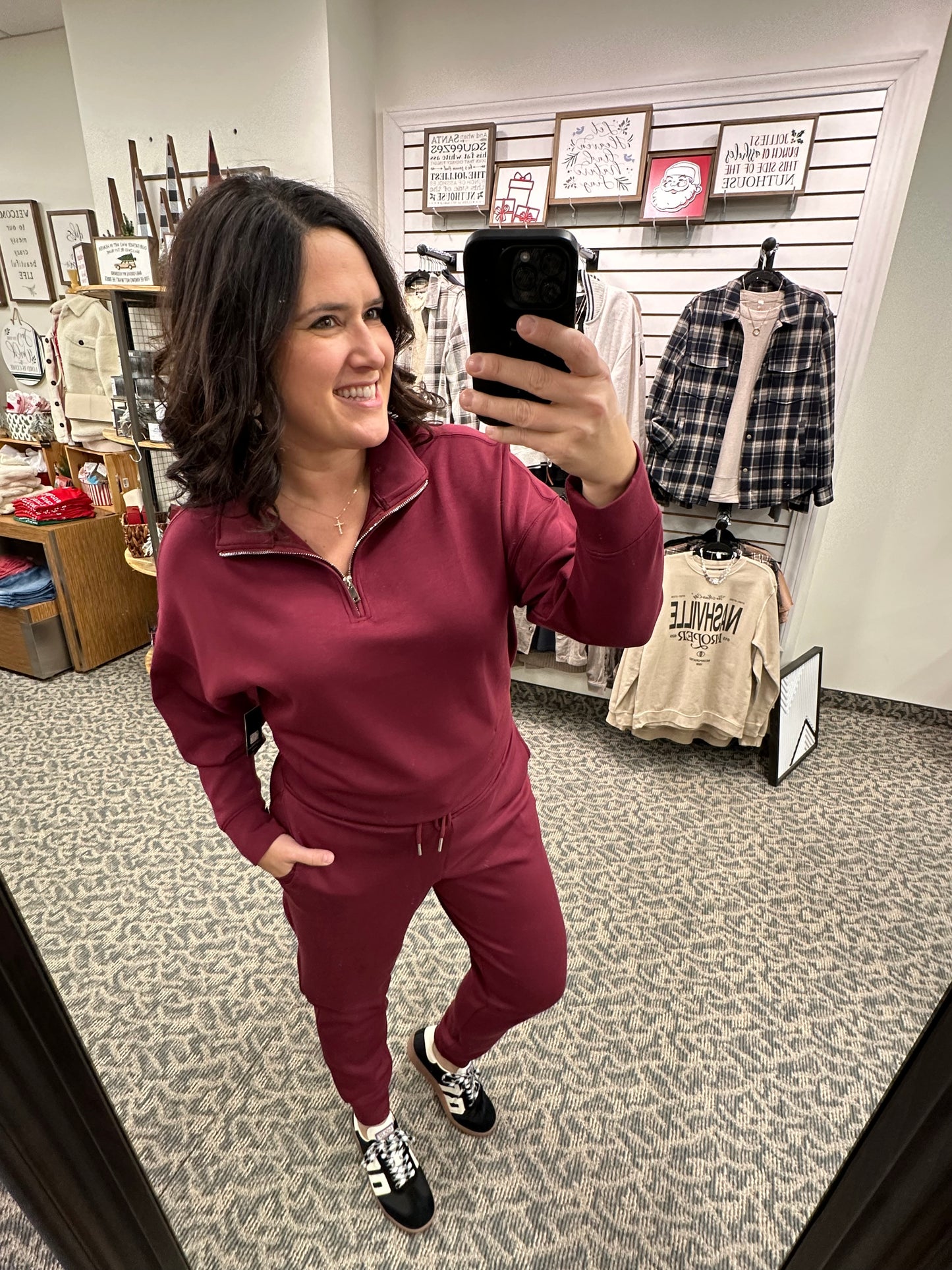 Oxblood Joselle Drawstring Jogger