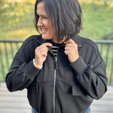 Black Buttery Soft Flap Pocket Jacket