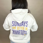 Sundays Are Better In MN Hoodie Tops- Sweatshirt LIMEBERRY DESIGNS