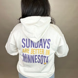 Sundays Are Better In MN Hoodie Tops- Sweatshirt LIMEBERRY DESIGNS