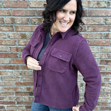 Plum Shirt Jacket