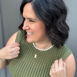 Herb Scalloped Contrast Sweater Top - Sweater EE:SOME