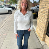 Oyster Adrianna Snap Front Pullover
