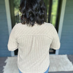 Camel Ivory Stripe Cassian Shirt Tops - Button Ups THREAD & SUPPLY