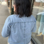 Wilma Utility Crop Denim Jacket Outerwear- Jackets FLAG AND ANTHEM