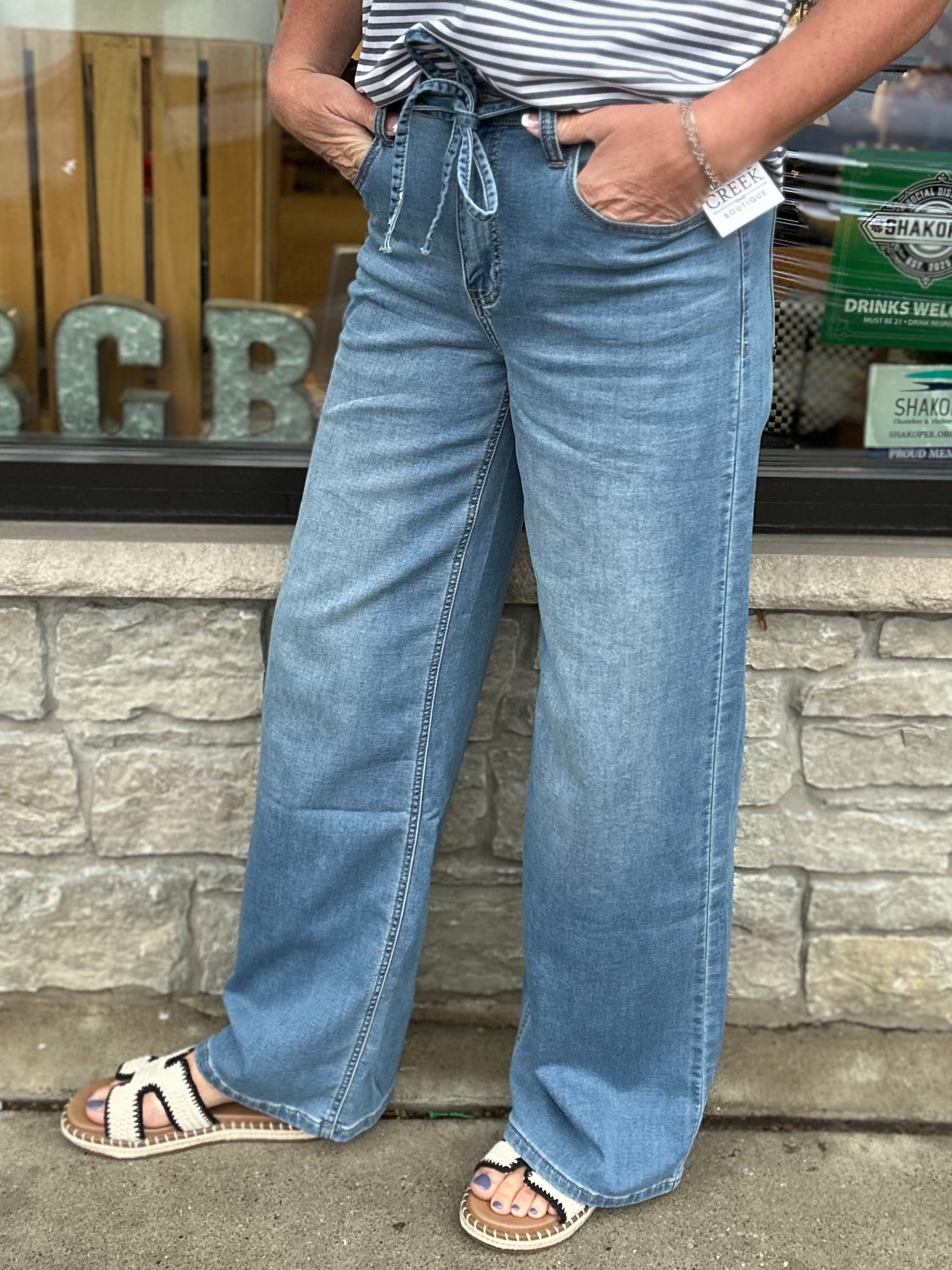 Lynsey Wide Leg Knit Pant Bottoms - Pants FLAG AND ANTHEM