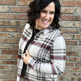 Tan/Black/Berry Adelaide Flannel