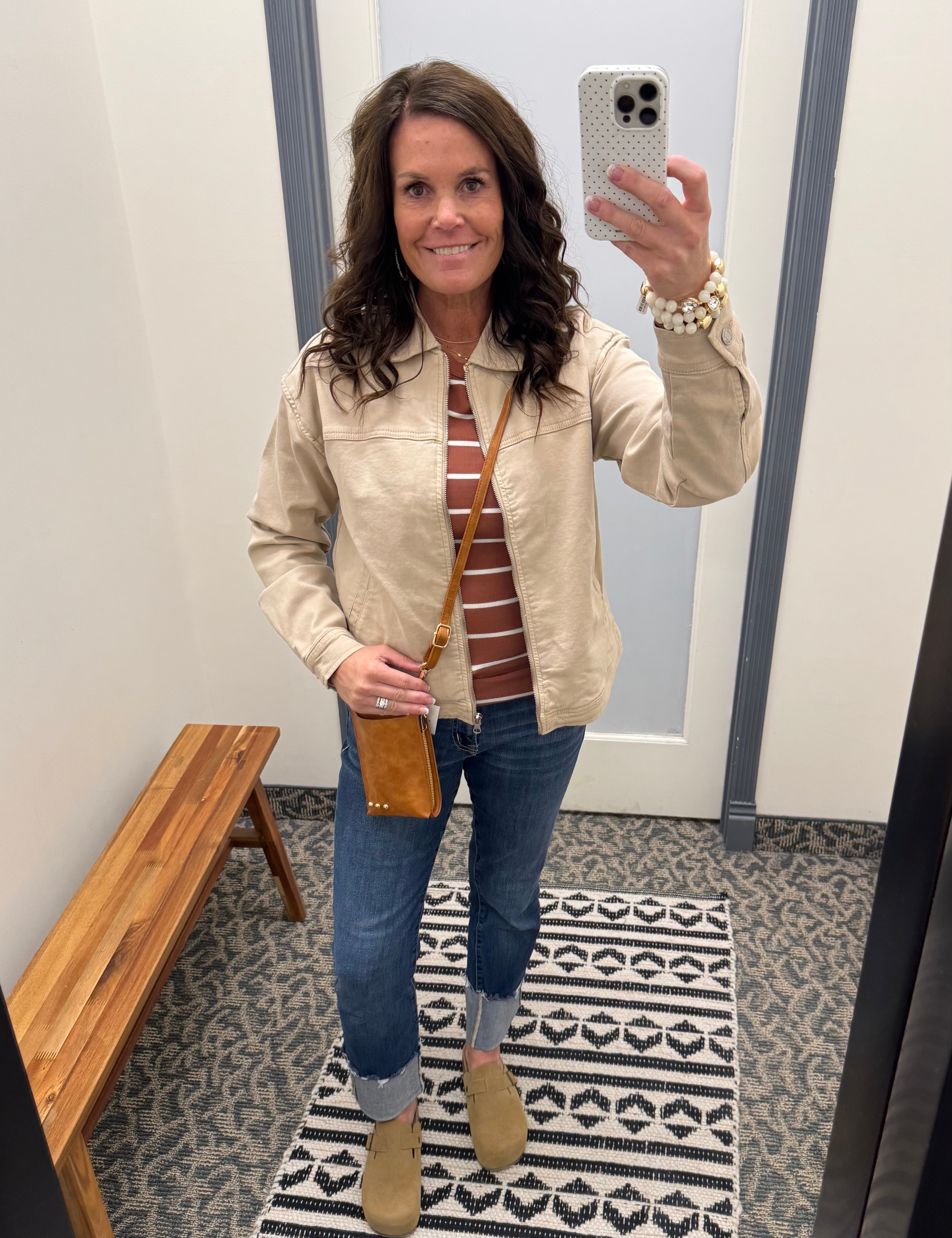 Washed Taupe Sophia Jacket Outerwear- Jackets THREAD & SUPPLY