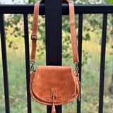Half Moon Tan Rustic (Bed Stu) Bags- Purses BED STU