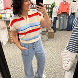 Light Wash Bluffton Wide Leg Pants