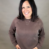 Brown Comfort Zone Crew Top - Sweatshirt STORM CREEK