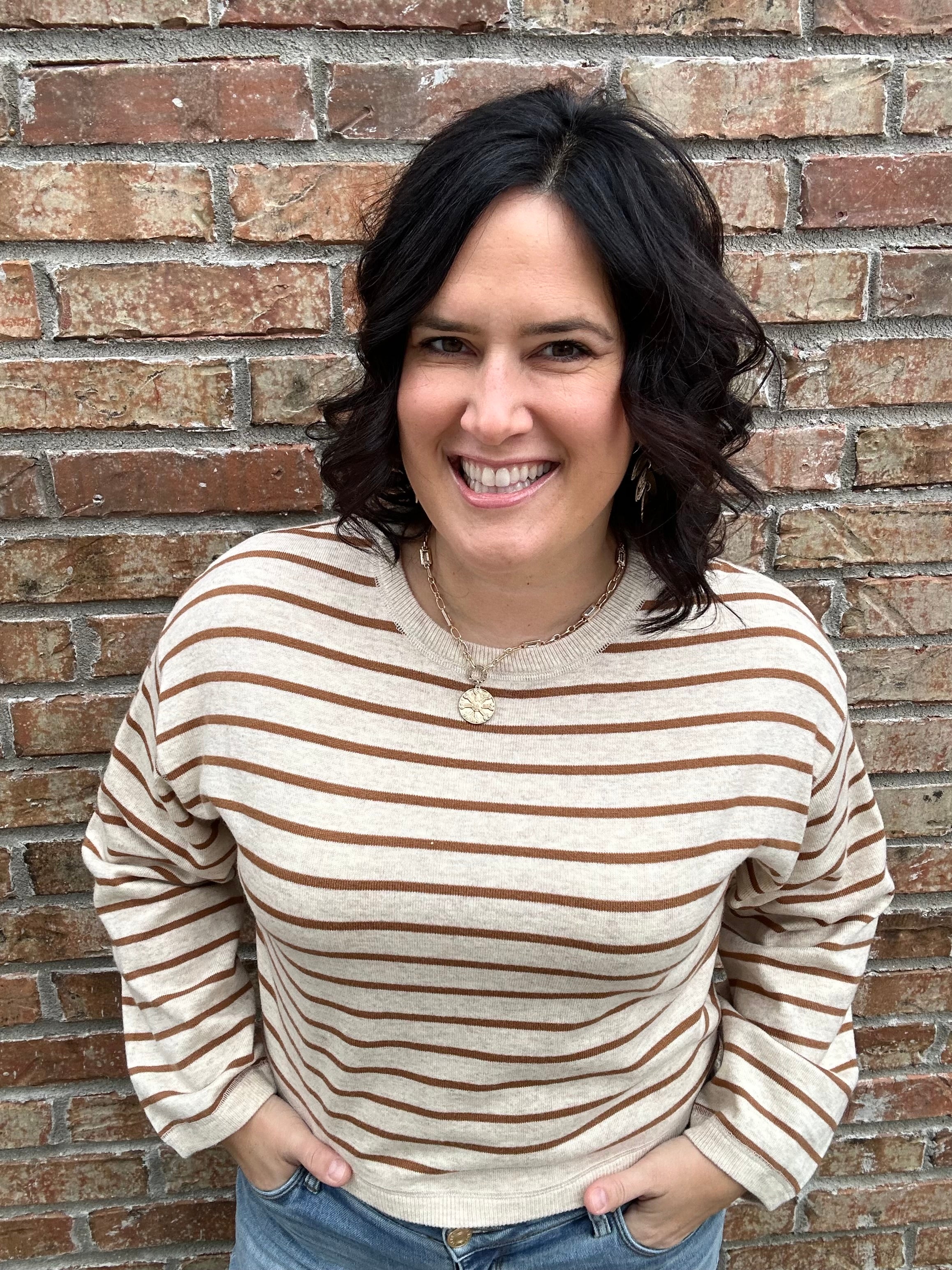 Oatmeal/Camel Soft Knitted Top Top - Sweater MIOU MUSE