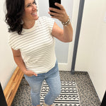 Off White Noir Bella Tee Top - Tee THREAD & SUPPLY