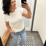 Off White Noir Bella Tee Top - Tee THREAD & SUPPLY