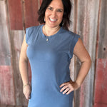 Washed Blue Avelin Dress Dresses THREAD & SUPPLY