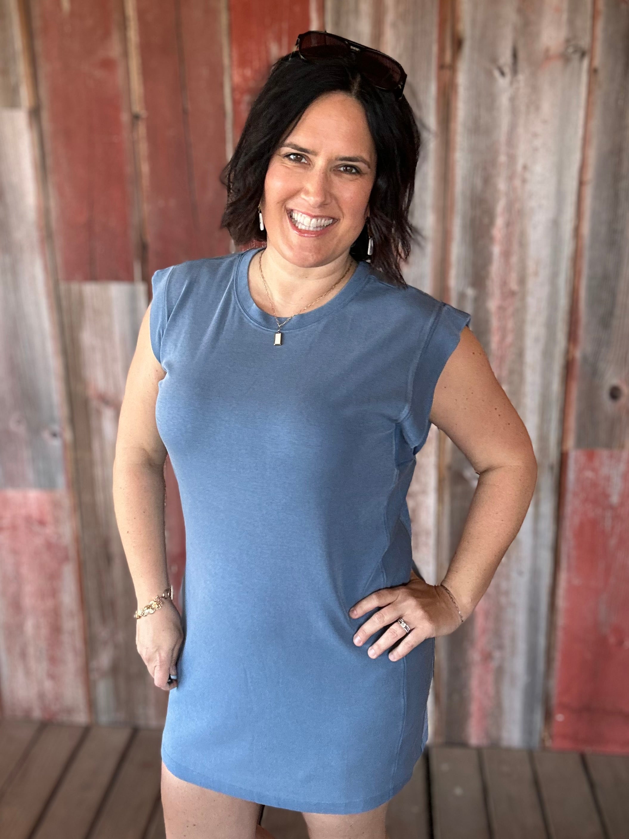 Washed Blue Avelin Dress Dresses THREAD & SUPPLY