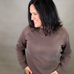 Brown Comfort Zone Crew Top - Sweatshirt STORM CREEK