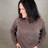 Brown Comfort Zone Crew Top - Sweatshirt STORM CREEK