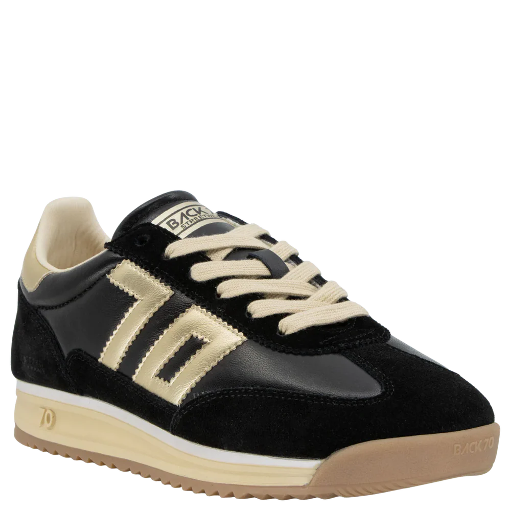 Jogger- Black Gold Sneaker Shoes - Sneaker Back 70