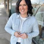 Light Blue Stripe Lewis Top Tops - Button Ups THREAD & SUPPLY