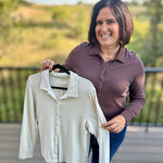 Beige Lilah Shirt Tops - Button Ups THREAD & SUPPLY