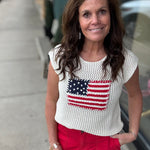 Ivory Flag Top Top - Sweater EE:SOME