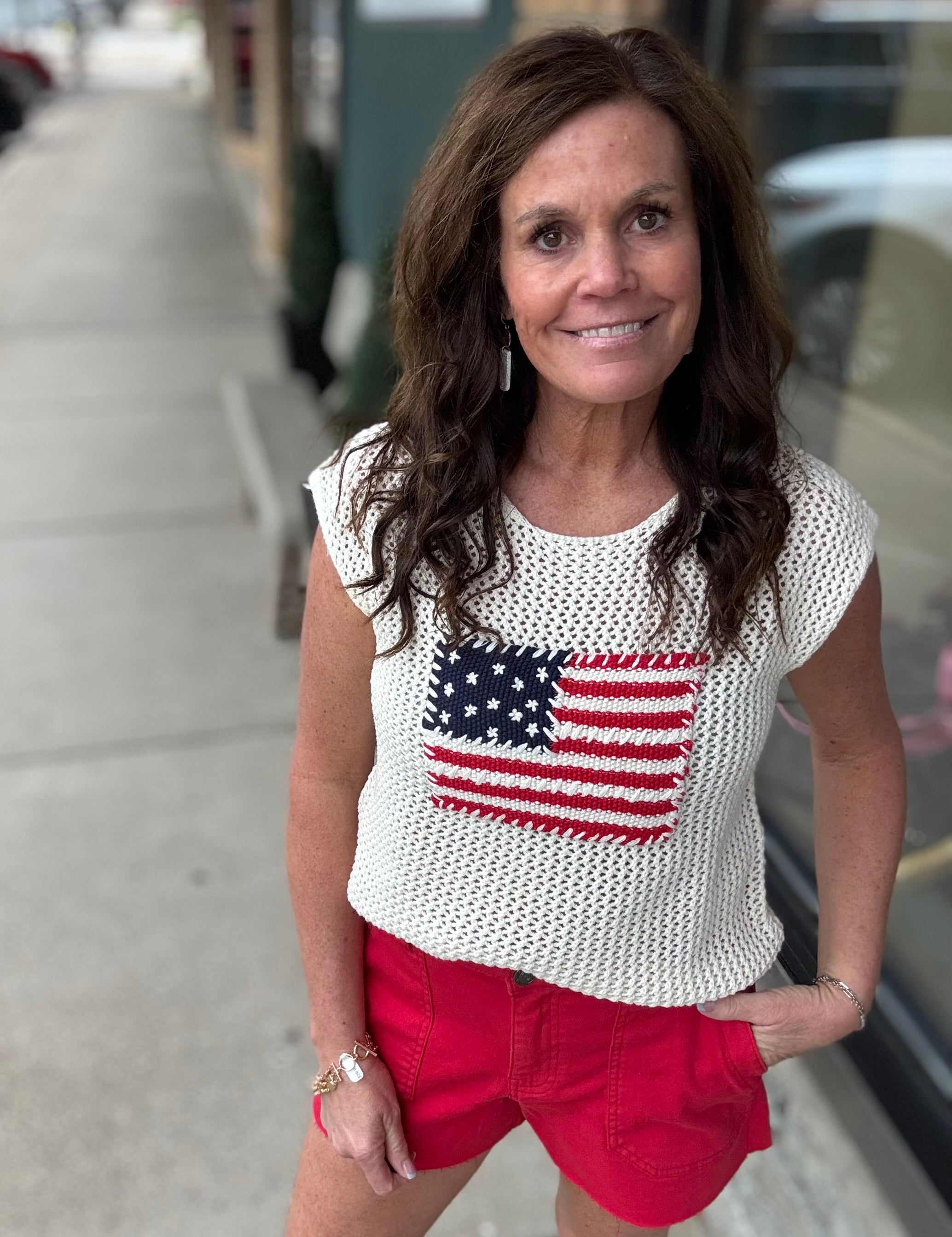 Ivory Flag Top Top - Sweater EE:SOME