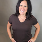 Coffee Bean Tatiana Tee Top - Tee THREAD & SUPPLY