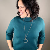 Teal Green Mock Neck Sweater Top - Sweater FATE by LFD