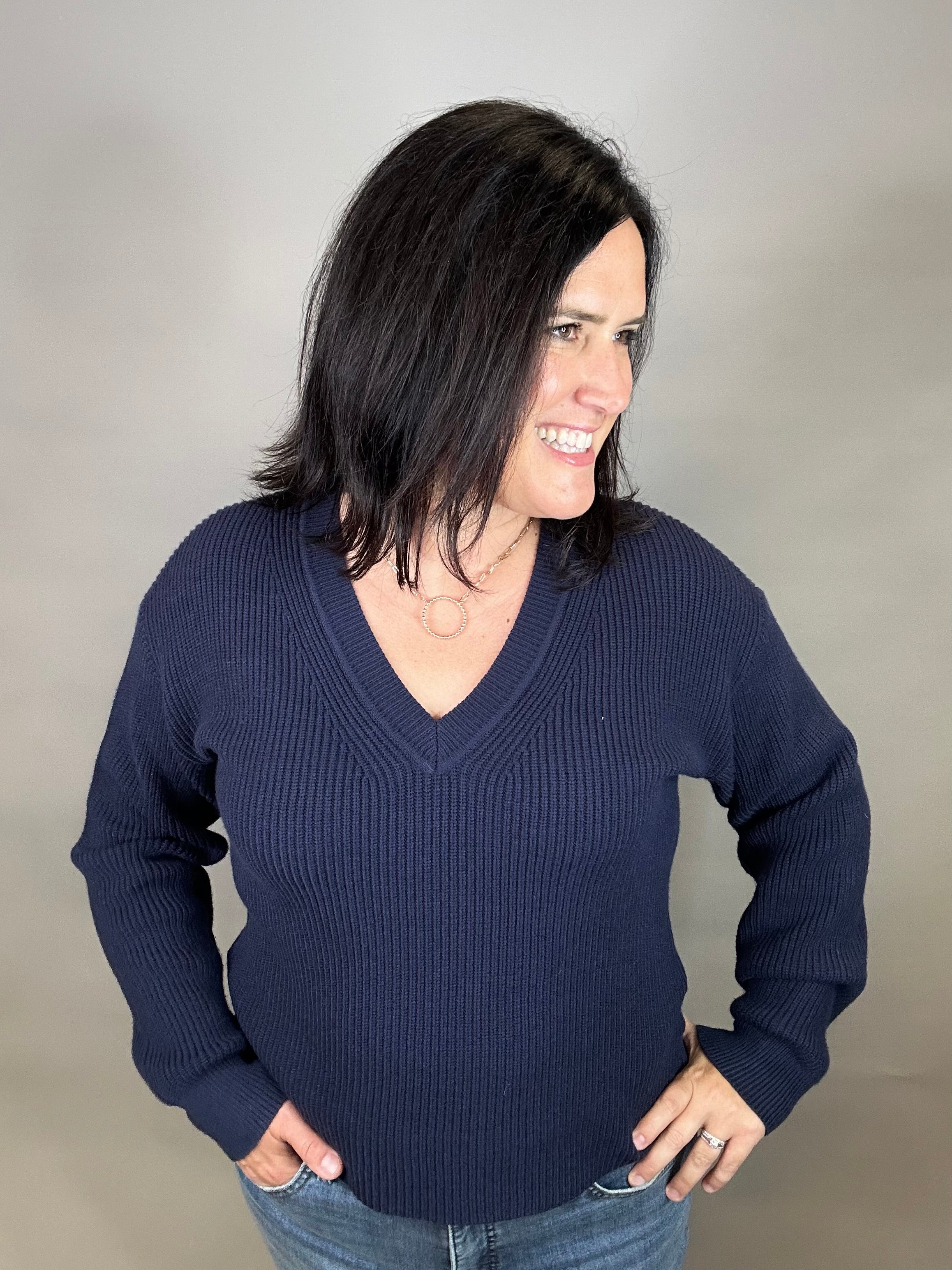 Blue Nights Cornelia Sweater Top - Sweater THREAD & SUPPLY