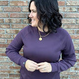 Deep Plum Comfort Zone Crew