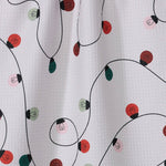 Holiday Lights Tea Towel Geometry