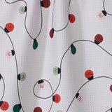 Holiday Lights Tea Towel Geometry