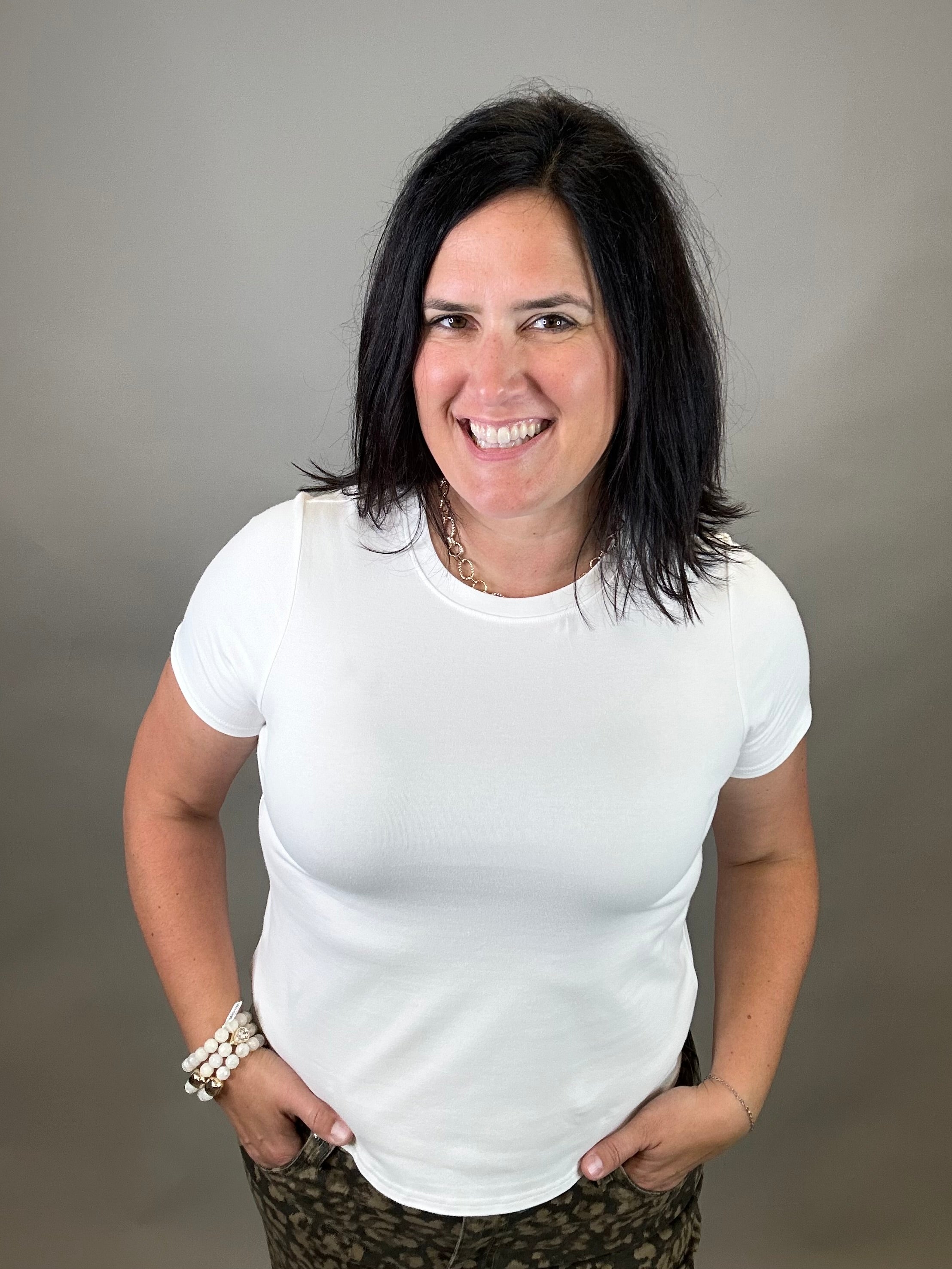 White Tanya Tee Top - Tee THREAD & SUPPLY
