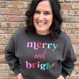 Charcoal Merry & Bright Sweatshirt