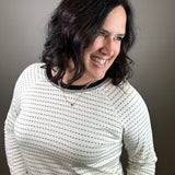 Black/White Reversible Frannie Top