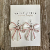 Baseball Bow Earrings