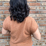 Camel Mock Neck Sweater Vest Top - Sweater STACCATO