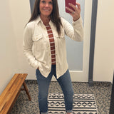 Heather Oatmeal Cassian Shirt Tops - Button Ups THREAD & SUPPLY