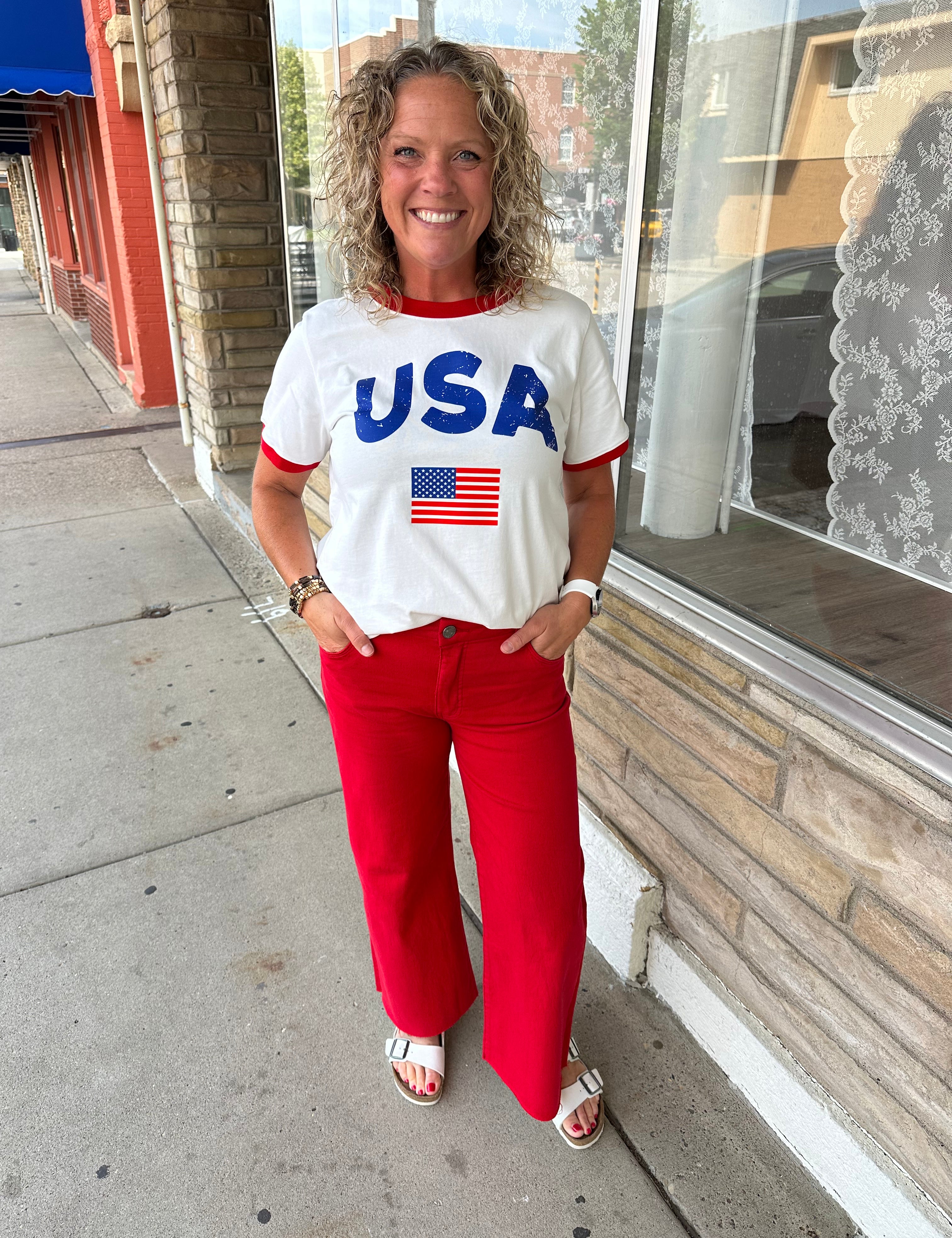 Tomato Meg Wide Leg Jean Bottoms - Pants KUT FROM THE KLOTH