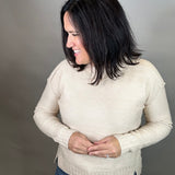 Taupe Seam Detail Sweater Top - Sweater STACCATO