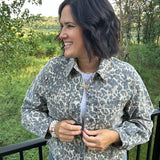 Tan/Brown Bailey Button Front Jacket
