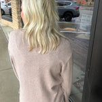 Mocha V-Neck Sweater Mable