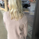 Mocha V-Neck Sweater Mable