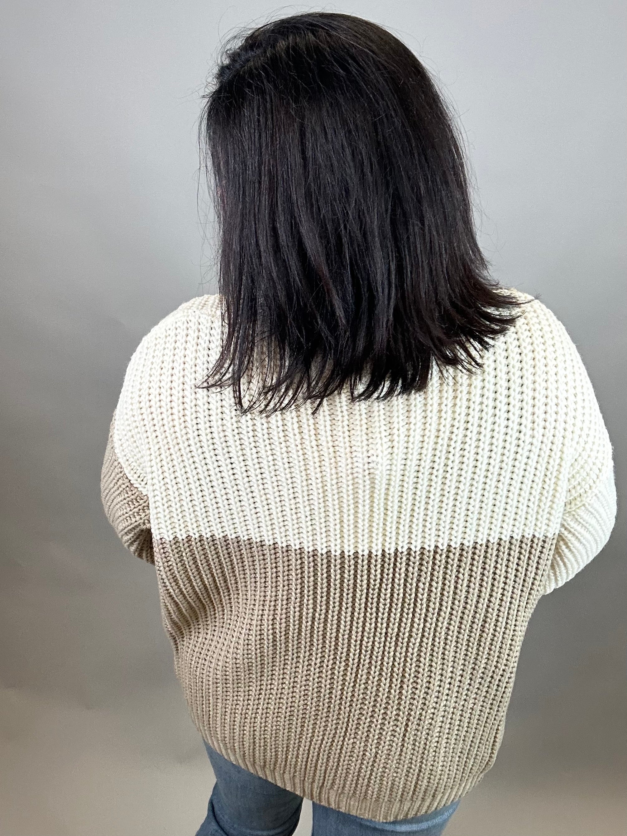Color Block Open Cardigan Tops- Cardigans EE:SOME