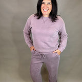 Dusty Lavender Serenity Fleece Joggers