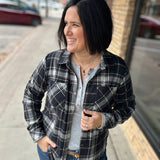Black, White & Tan Markus Plaid Tops - Button Ups PANACHE